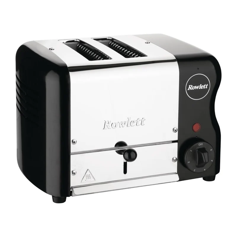 Rowlett Esprit 2 Slot Toaster Jet Black w/2 Additional Elements & Sandwich Cage