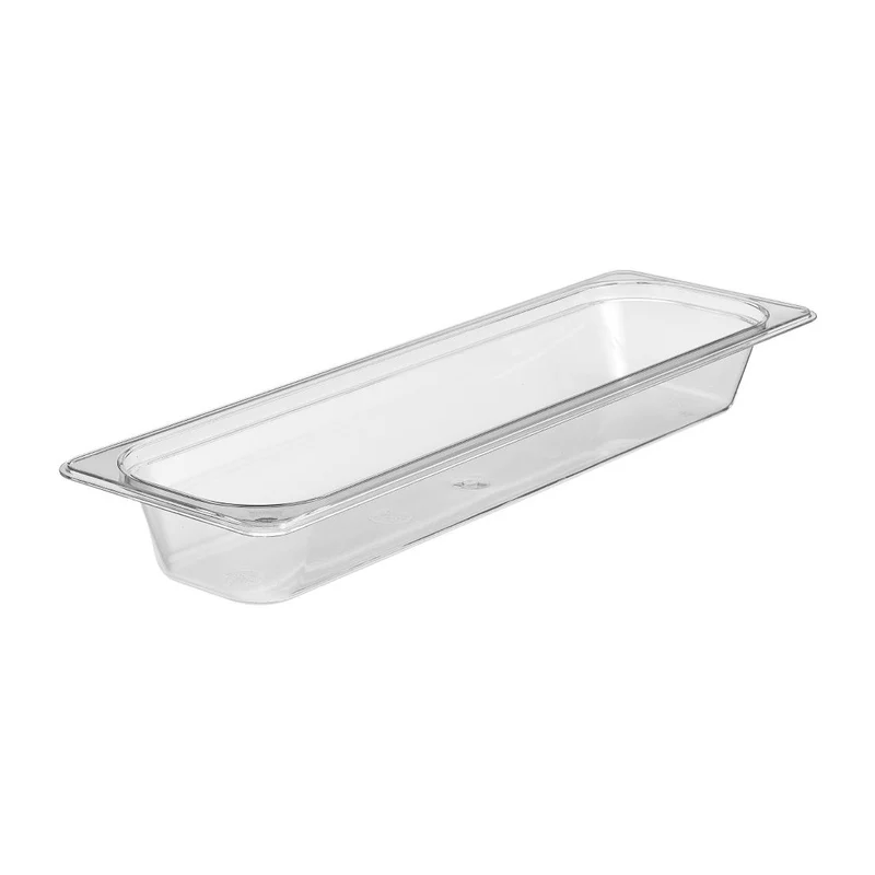 Cambro Camwear Long Clear Food Pan 1/2 X 2"