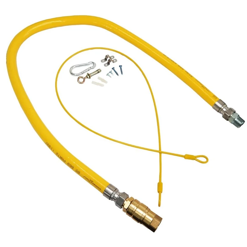 Connect2Gas Braided Quick Release Gas Hose 3/4"x1000mm