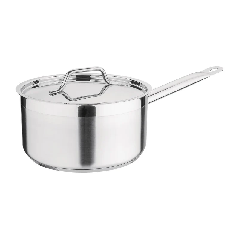 Nisbets Essentials Stainless Steel Saucepan 20cm / 3Ltr
