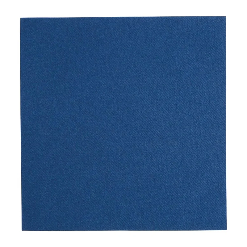 Fiesta Recyclable Premium Tablin Dinner Napkin Dark Blue 40x40cm Airlaid 1/4 Fold (Pk 500)
