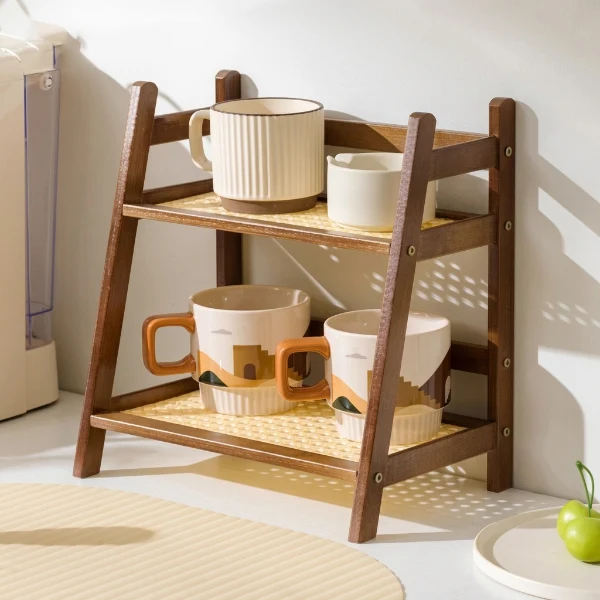 ETAGERE CUISINE BOIS | BISTRO 2 NIVEAUX