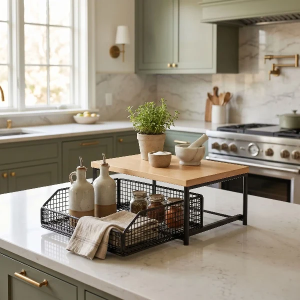 Étagère cuisine | Multifonctionnelle coulissante
