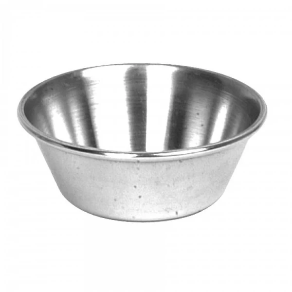 Stainless Steel Round Sauce Cup - 44ml / 1.5oz (Pack of 12)