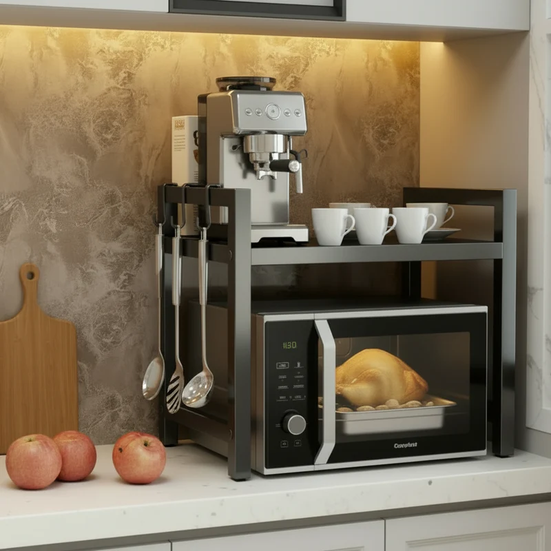 ETAGERE FOUR MICRO ONDE | EXTENSIBLE EN ACIER