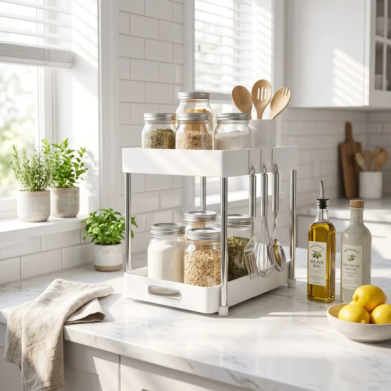 Étagère de cuisine | 2 tablettes