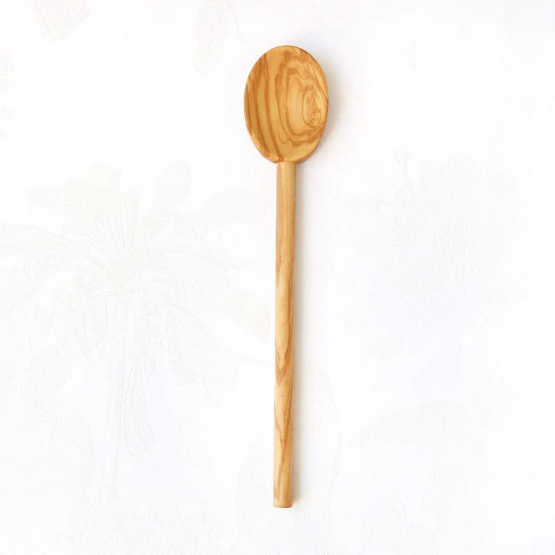 Cuillère de cuisine artisanale en bois d’olivier