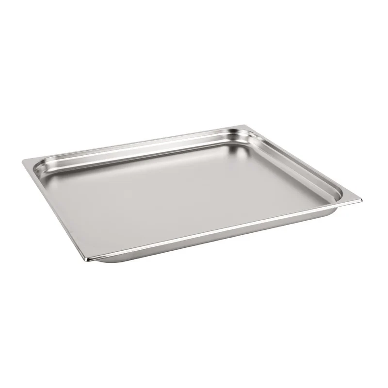 Vogue Stainless Steel 2/1 Gastronorm Tray 40mm