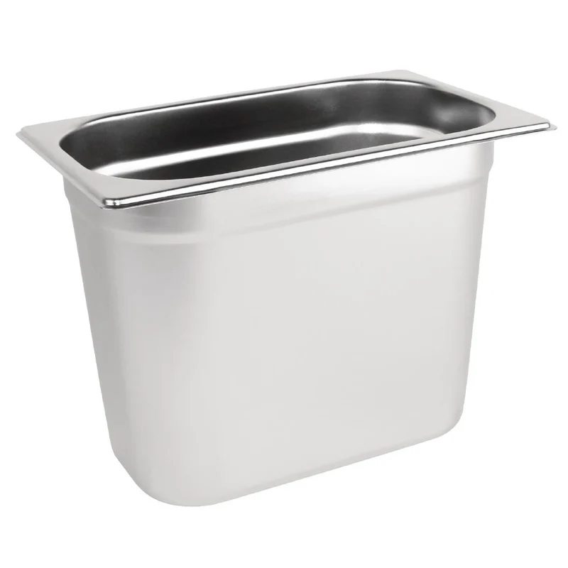 Vogue Stainless Steel 1/4 Gastronorm Tray 200mm