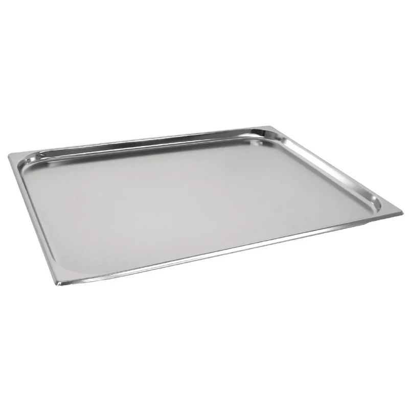 Vogue Stainless Steel 2/1 Gastronorm Tray 20mm