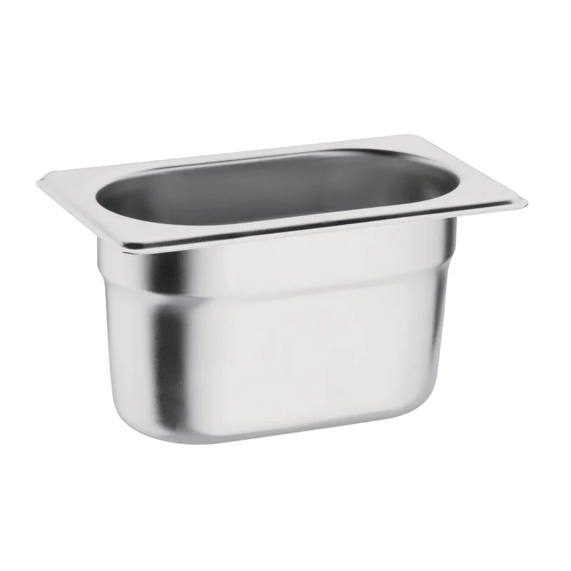 Vogue Stainless Steel 1/9 Gastronorm Tray 100mm