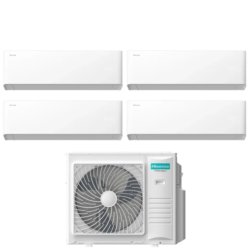 Climatiseur Hisense Quadri Split UNI HB 7+7+7+7 avec Wi-Fi intégré 4AMW81U4RJC R-32