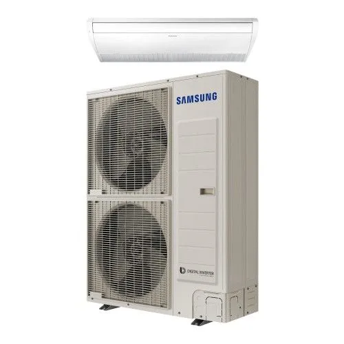 Climatiseur de plafond Samsung Inverter 48 000 BTU AC140MNCDKH/EU triphasé R-32 avec Wi-Fi en option et commande filaire